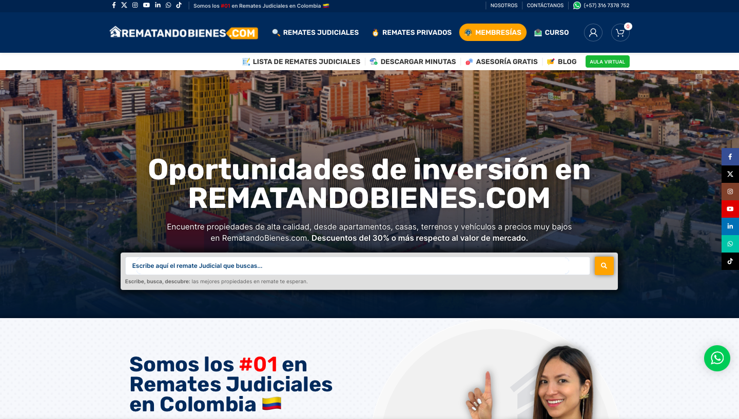CURSO DE REMATES JUDICIALES EN COLOMBIA